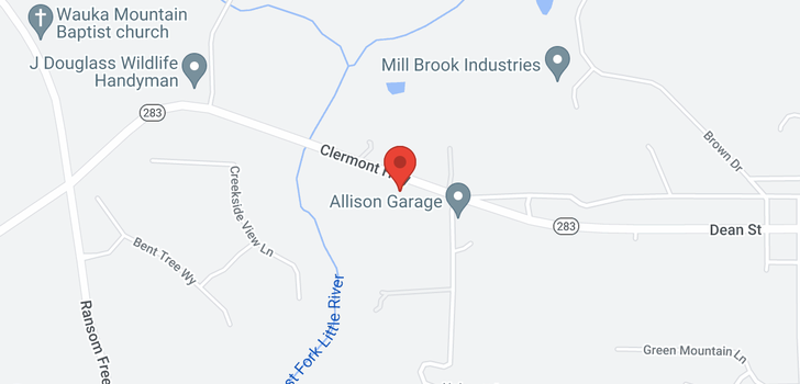 map of 6708 Clermont Highway